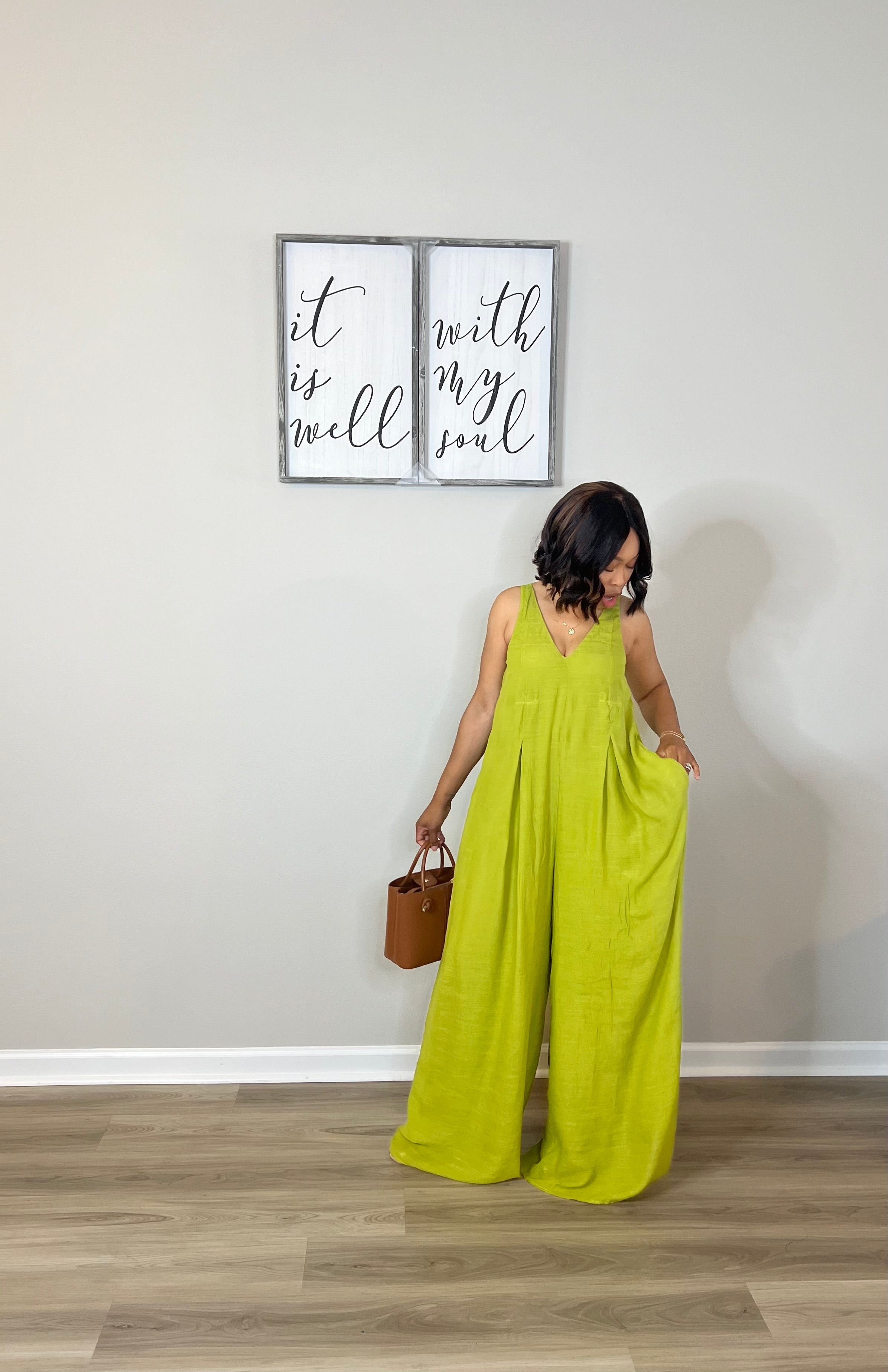 Chartreuse Jumpsuit